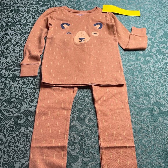 Nwt 6t 6 3t 3 4t 4 5t 5 UNISEX teddy bear CUTE pajamas Boy girl old navy fall pj - Picture 7 of 8